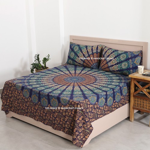 Indien pfau mandala bettbezug - indien,