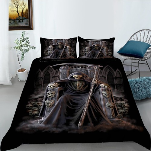 Totenkopf bettwäsche set - 3d,