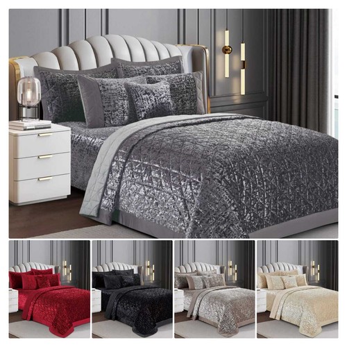 Crushed velvet tagesdecke set - tagesdecke,